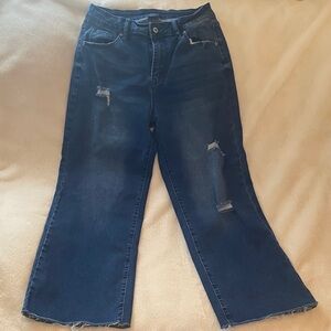 Women's Flare Distressed Denim Jeans